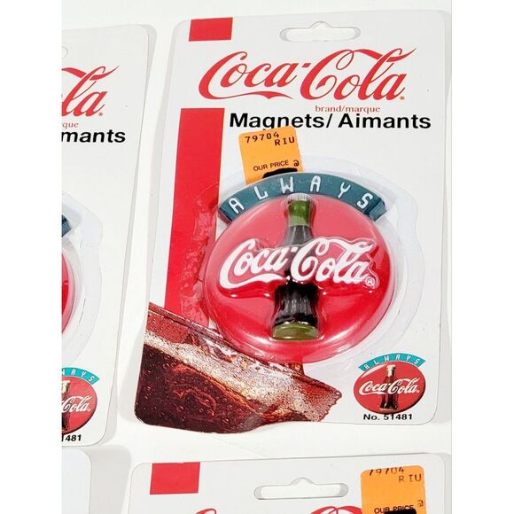 4 Always Coca-Cola Coke Vintage 1995 Refrigerator Magnet New Old Stock - Picture 7 of 9